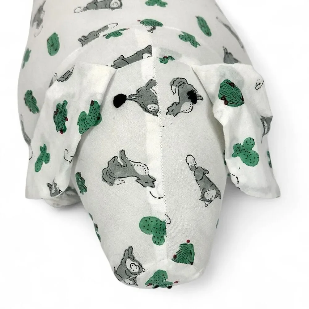 Roller Rabbit Little Piglet Kids Pillow Toy White Green Cotton India
